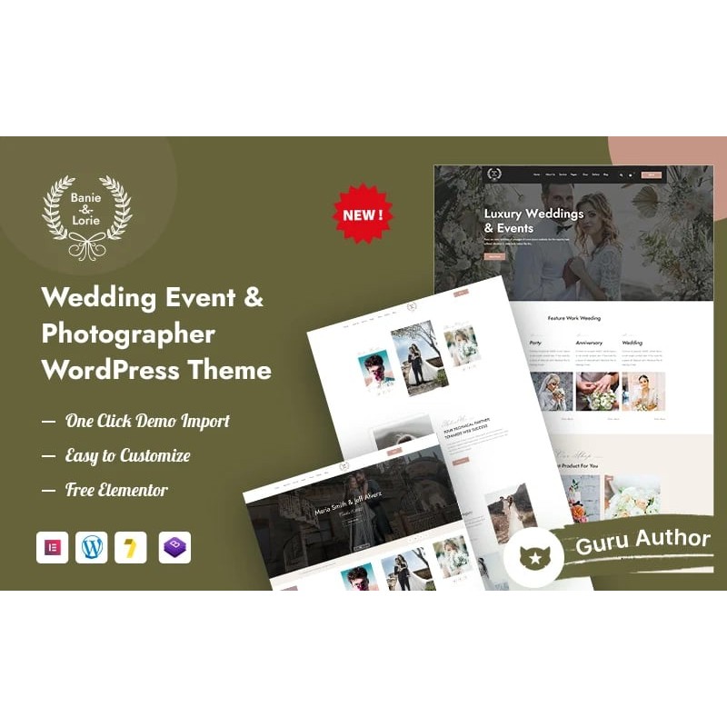 BanieLorie &ndash; Wedding Event & Photographer WordPress Theme