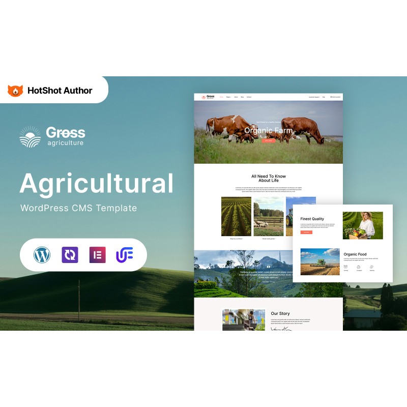Gross - Agriculture & Farm WordPress Elementor Theme