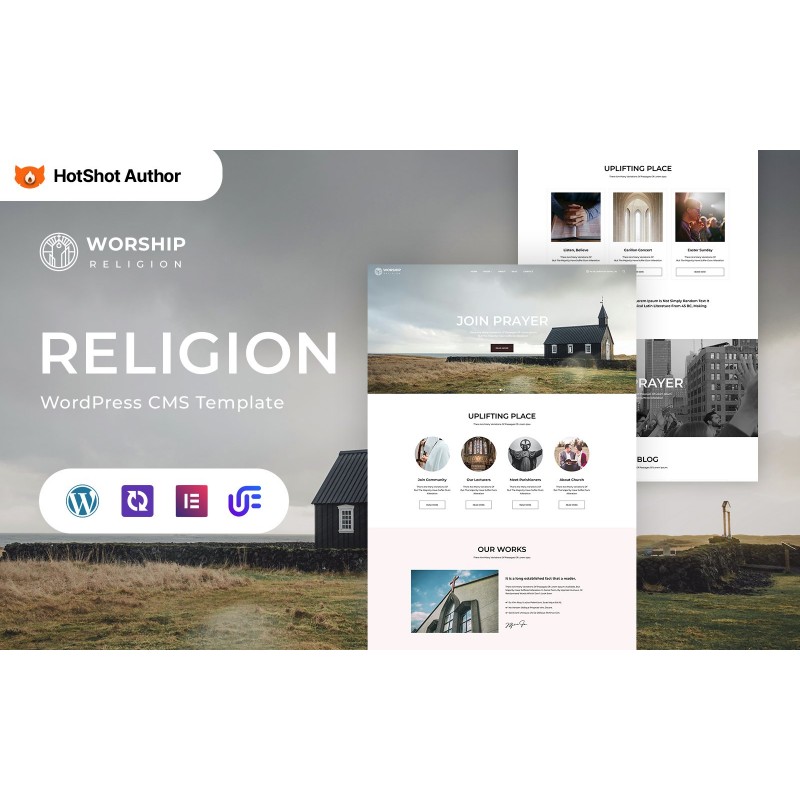 Worship - Religion WordPress Elementor Theme
