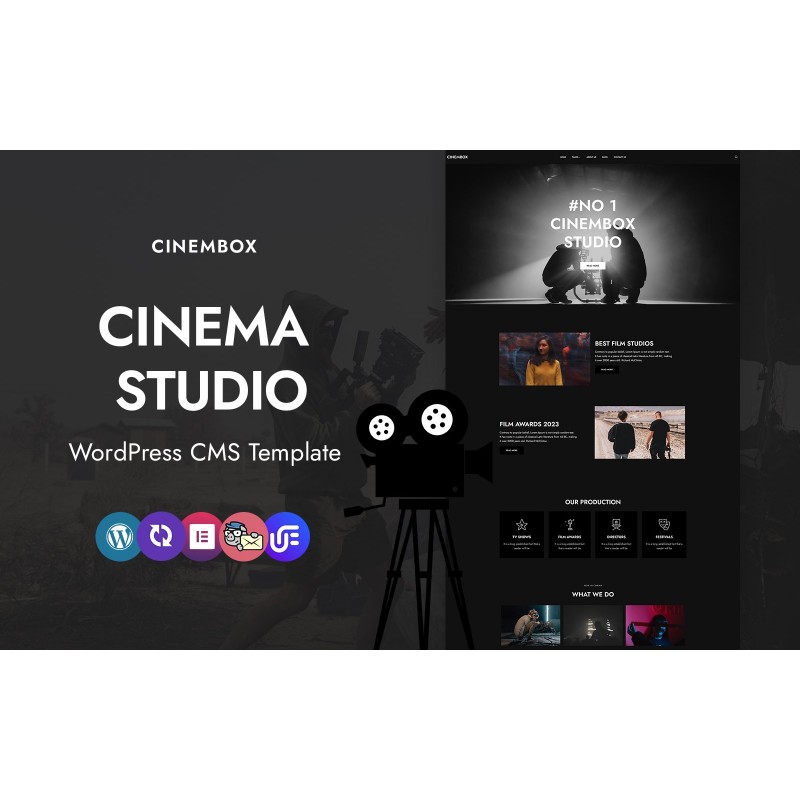 Cinembox - Cinema Studio WordPress Elementor Theme