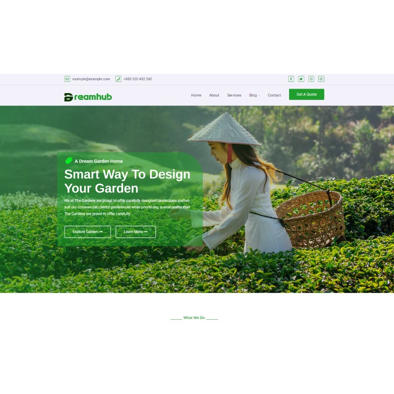 Gardening and Landscaping WordPress Theme
