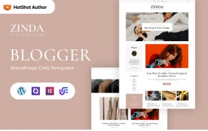 Zinda - Fashion Blog WordPress Elementor Theme