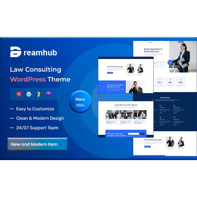 DreamHub &ndash; Law Consulting WordPress Theme