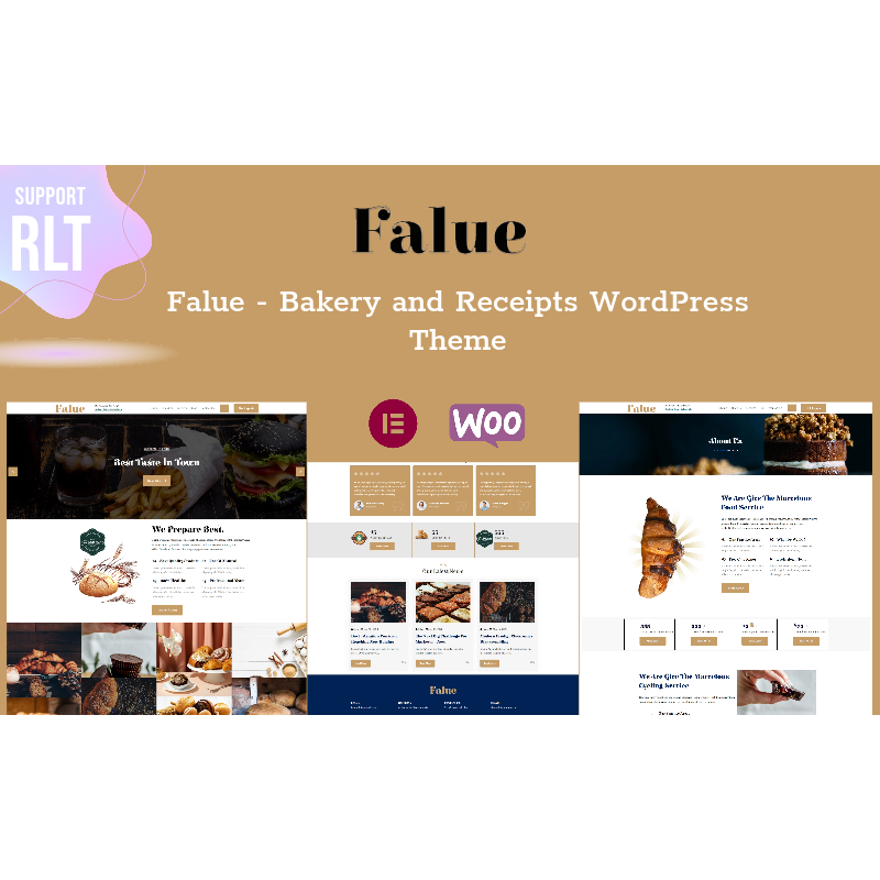 Falue - Bakery Food WordPress Theme