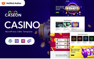 Caseon - Casino Games WordPress Elementor Theme