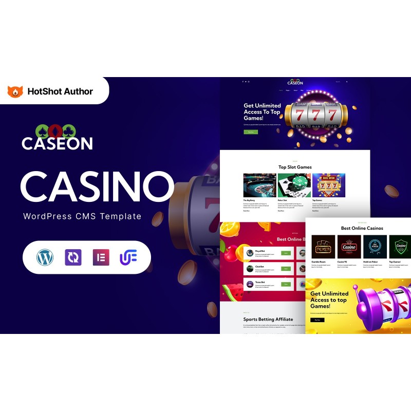 Caseon - Casino Games WordPress Elementor Theme