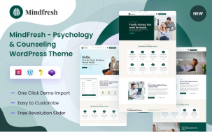 MindFresh &ndash; Psychology & Counseling WordPress Theme