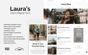 Laura - Elegant WordPress Personal Blog Theme