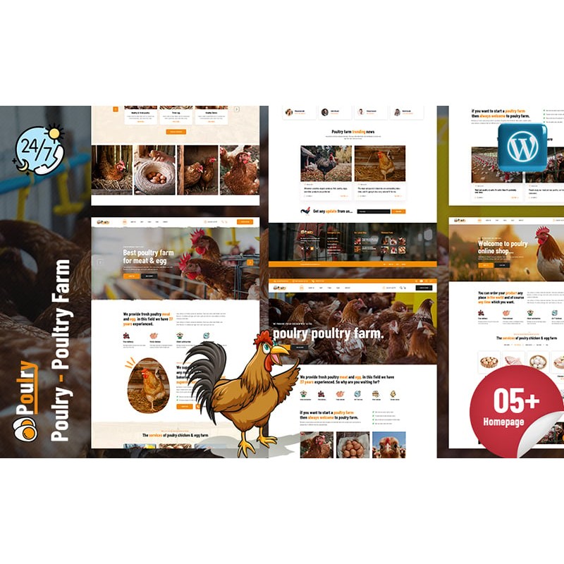 Poulry - Poultry Farm Elementor WordPress Theme