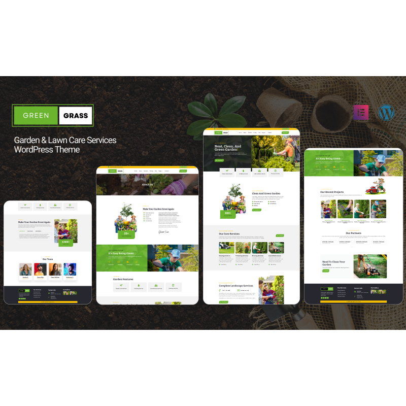 Green Grass - Garden & Lawn Care Services WordPress Theme