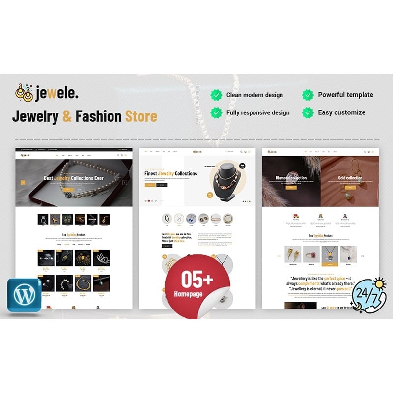 Jewele - Jewelry & Fashion Store WordPress Theme