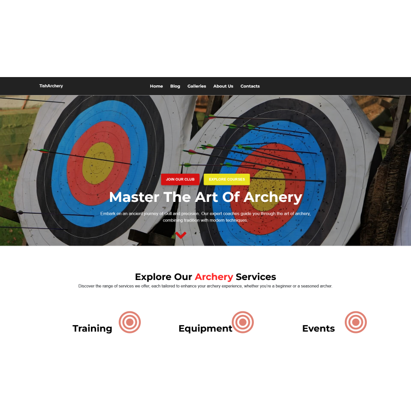 TishArchery - Archery WordPress Theme