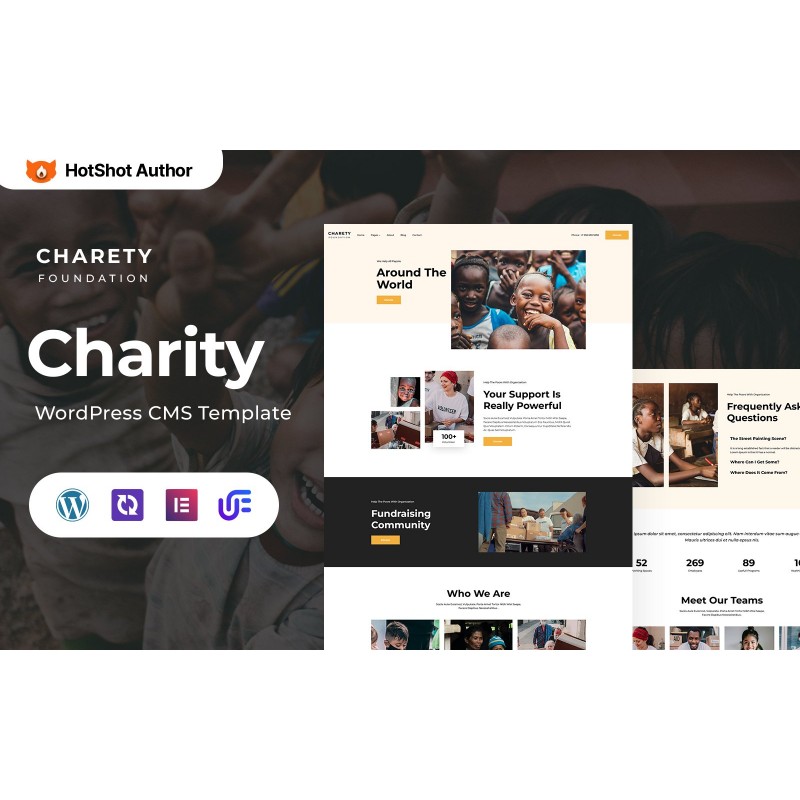 Charety - Charity And Donation WordPress Elementor Theme