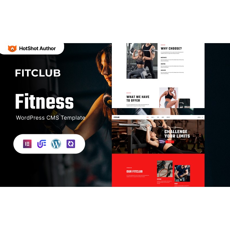 Fitclub - Gym Fitness And Bodybuilding WordPress Elementor Theme