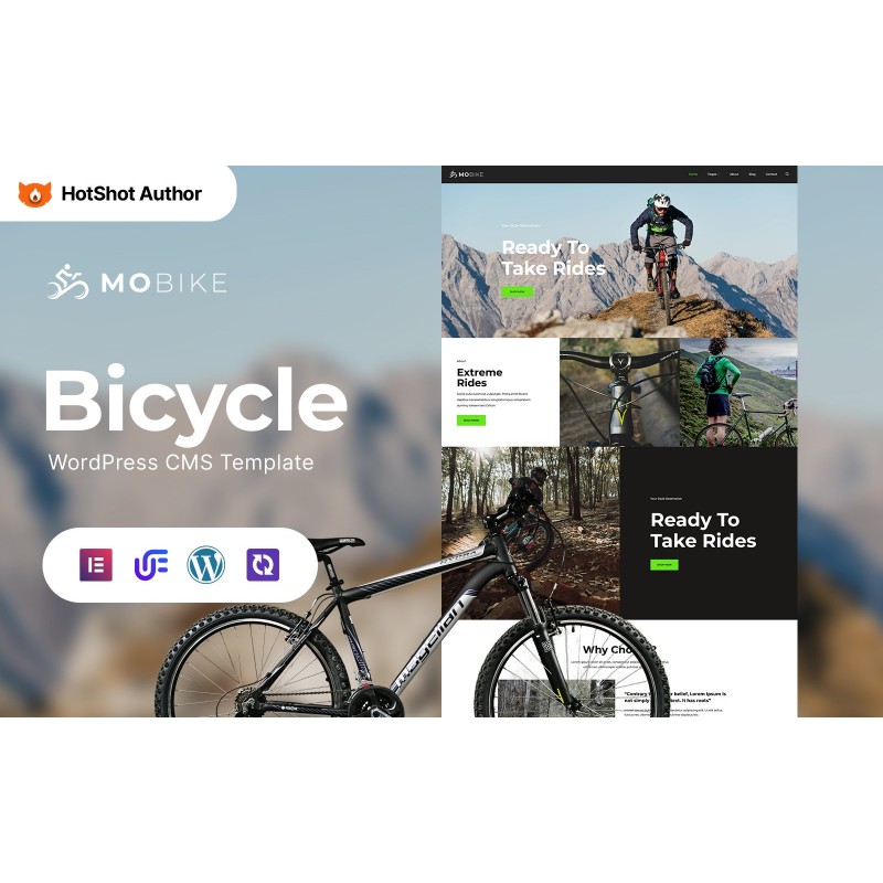 Mobike - Bicycle Multipurpose Modern WordPress Elementor Theme