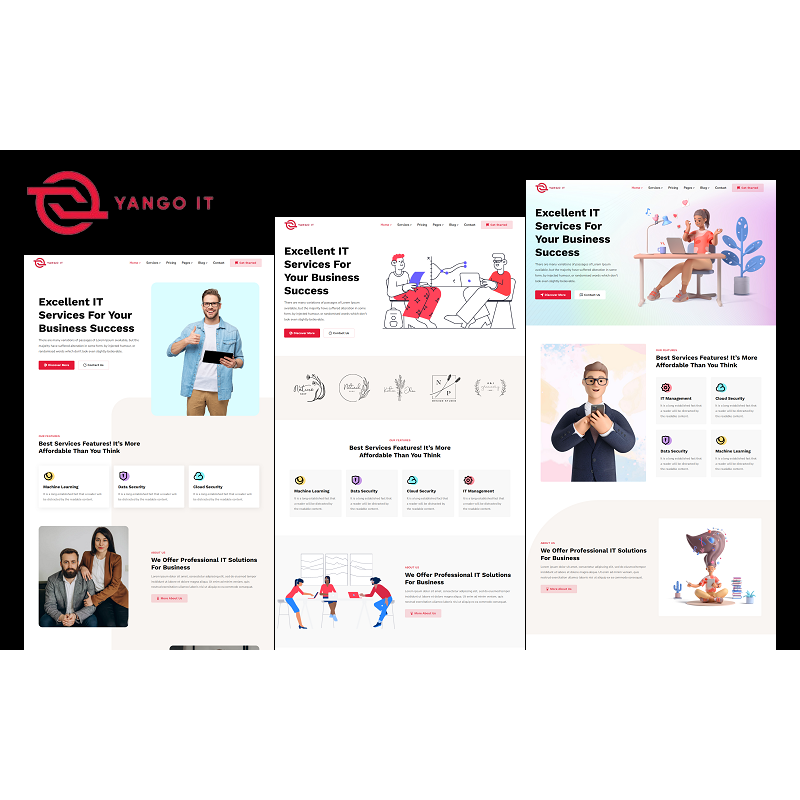 Yango - Technology IT Solutions, Software, Services Provider Company and Business WordPress Theme