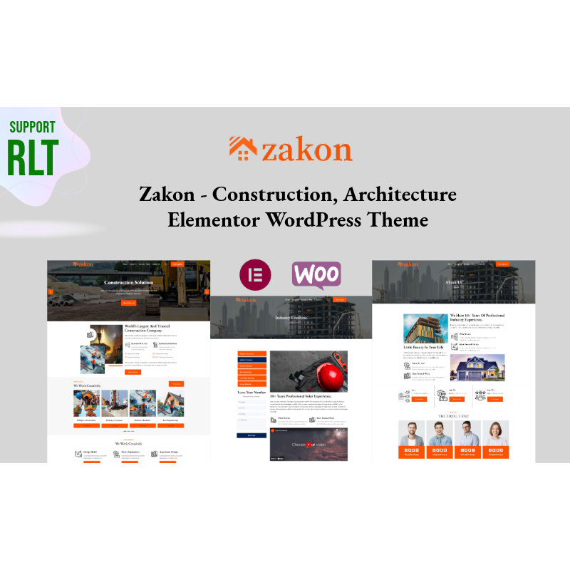 Zakon - Construction, Architecture Elementor WordPress Theme
