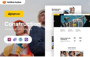 Highcon - Construction Company And Industry Company WordPress Elementor Theme