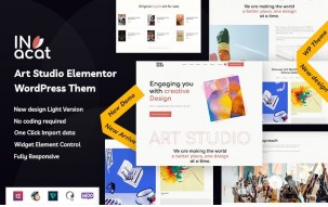 Invacat - Art Studio Elementor WordPress Theme