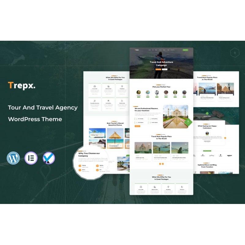 Trepx - Tour And Travel Agency WordPress Theme