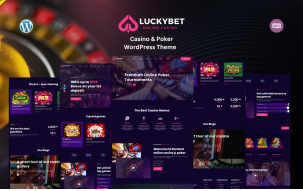 Lucky Bet - Casino & Poker WordPress Theme