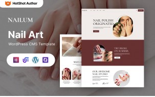 Nailum - Nail Art Salon WordPress Elementor Theme