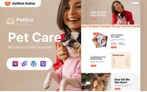 Pettics - Pet Care WordPress Elementor Theme