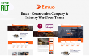 Emuo - Construction Company & Industry WordPress Theme