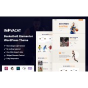 Invacat - Basketball Elementor WordPress Theme