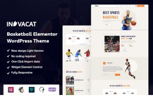 Invacat - Basketball Elementor WordPress Theme