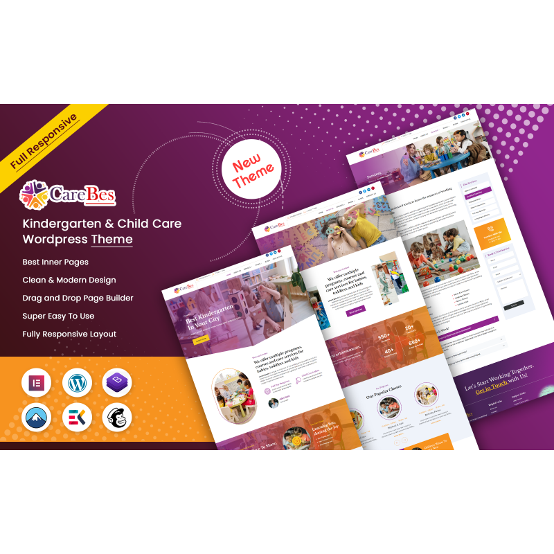 Carebes - Kindergarten & Child Care Wordpress Theme