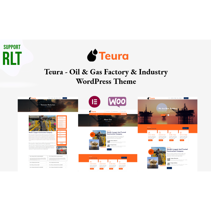 Teura - Oil & Gas Factory WordPress Theme