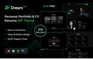 DreamHub &ndash; Personal Portfolio & CV Resume WordPress Theme