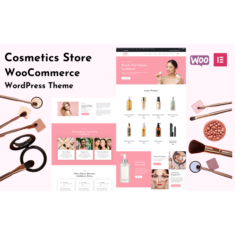 Cosmetic Store Elementor WooCommerce WordPress Theme