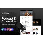 Stremcast - Podcast, FM Radio And Streaming Multipurpose WordPress Elementor Theme
