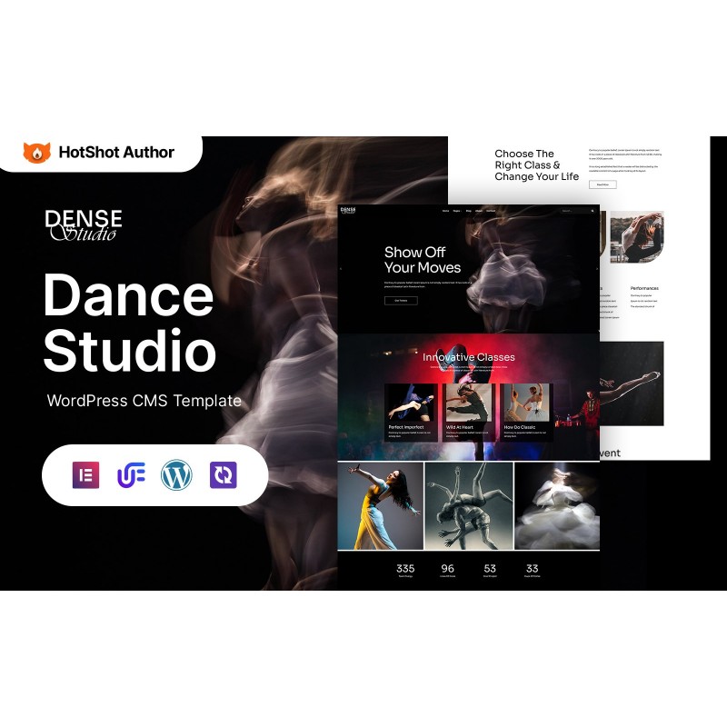 Dense Studio - Dance Studio And Academy WordPress Elementor Theme