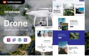 Hydroen - Drone Startup And Copter WordPress Elementor Theme