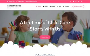 SchoolKids Pro - Kindergarten and Preschool WordPress Theme