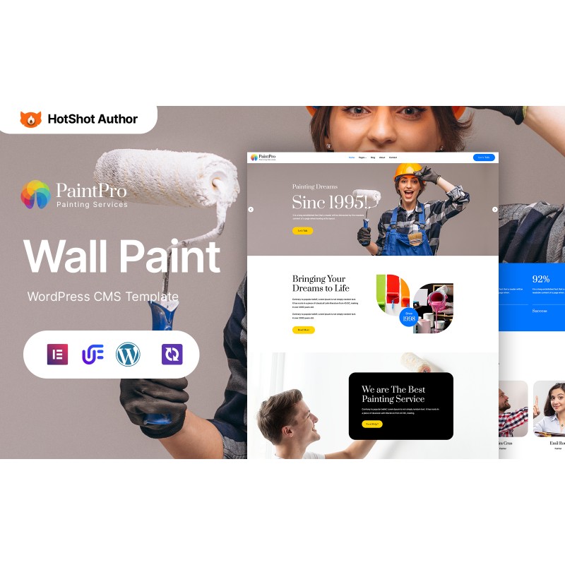 PaintPro - Wallpapering And Painting WordPress Elementor Theme