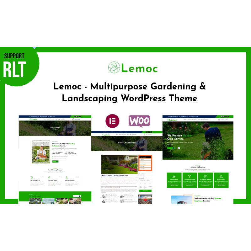 Lemoc - Multipurpose Gardening & Landscaping WordPress Theme