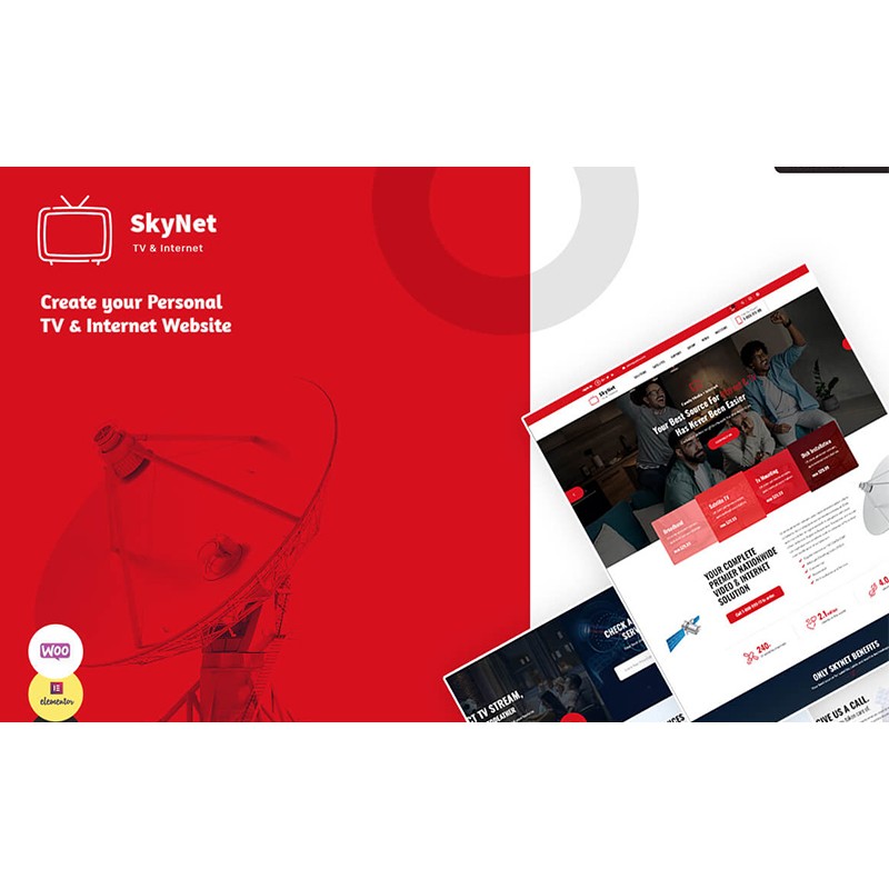 Skynet - Broadband Tv and Internet Provider WordPress Theme