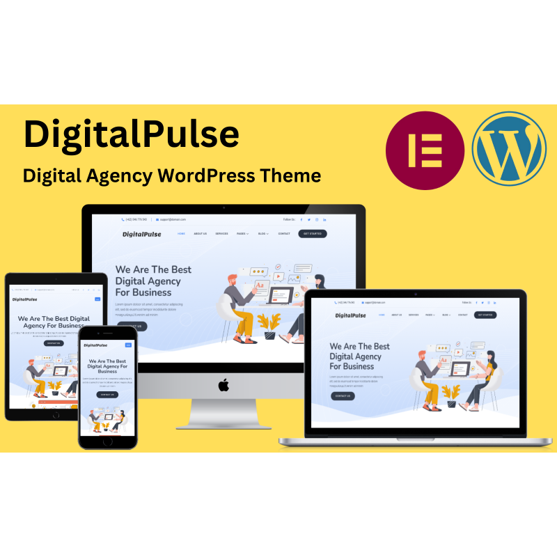 DigitalPulse - SEO & Digital Marketing Agency WordPress Theme