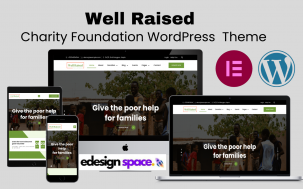Well Raised - Charity Foundation and Donation WordPress Theme