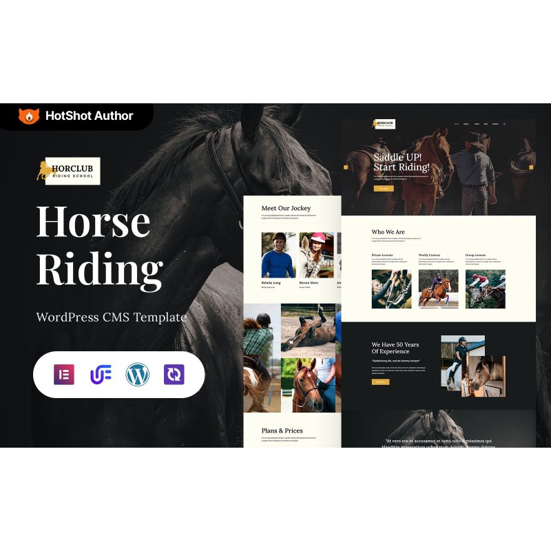 Horclub - Horse Riding And Equestrian Center WordPress Elementor Theme