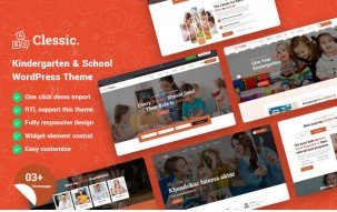 Clessic - Children Kindergarten WordPress Theme