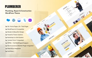 Plumberer - Plumbing, Repair & Construction WordPress Theme
