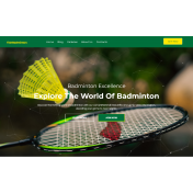 TishBadminton - Badminton WordPress Theme