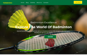 TishBadminton - Badminton WordPress Theme