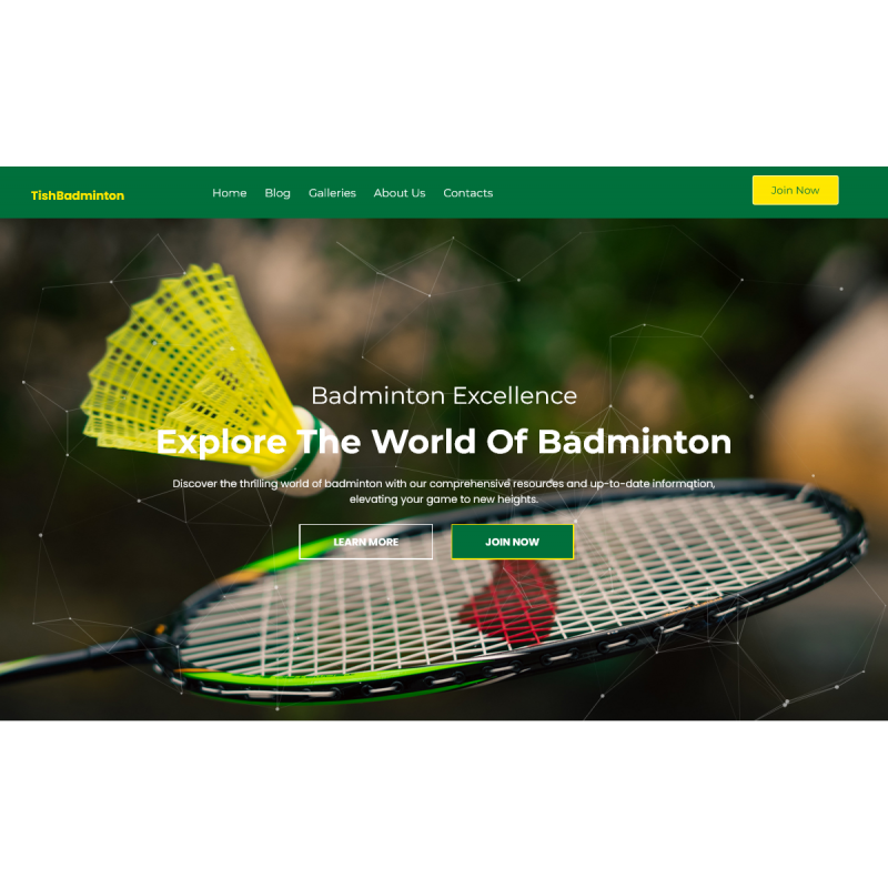 TishBadminton - Badminton WordPress Theme