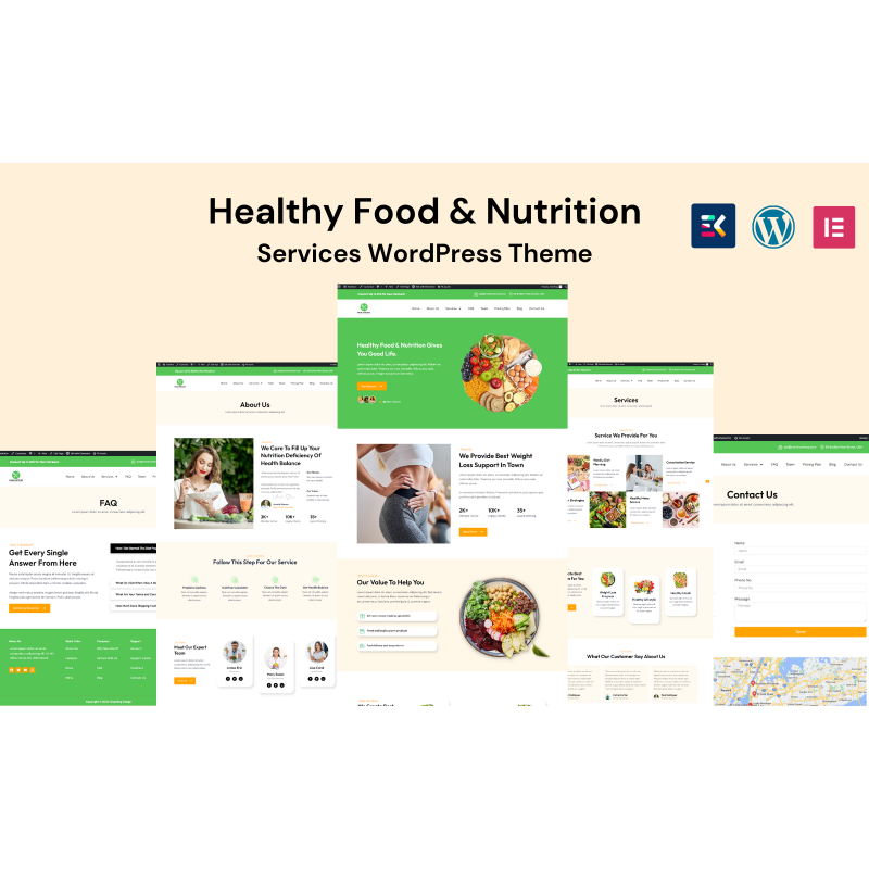 Healthy Food & Nutrition Services WordPress Theme